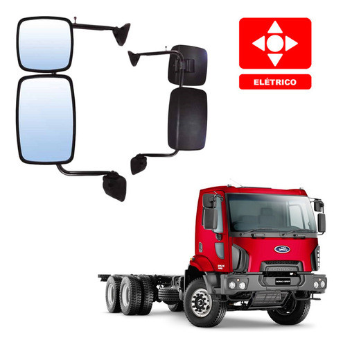 Conjunto Retrovisor + Aux Ford Cargo Elét. A Partir 2012 Le 1