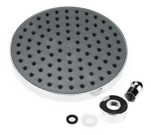 Baño Cromo Plateado Agua Baño Fijo Cabeza Ducha Cabeza Grand 0