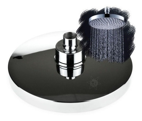 Baño Cromo Plateado Agua Baño Fijo Cabeza Ducha Cabeza Grand 1