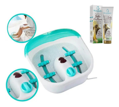 Massageador Pe Pes Eletrico C/ Aquecimento + Infra + Gel 0