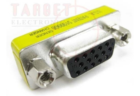Adaptador Union Vga Hembra A Vga Hembra 15 Pines 0