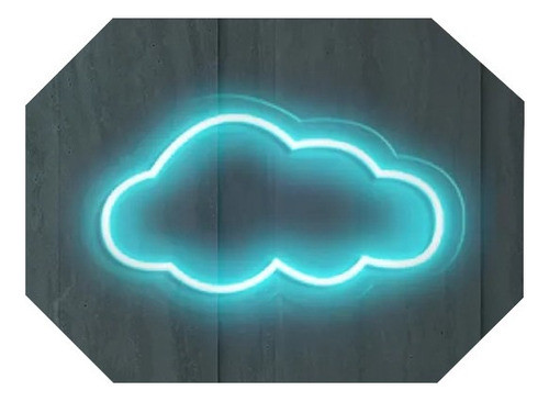 Cartel Neon Led Nube - Base Acrílico 0