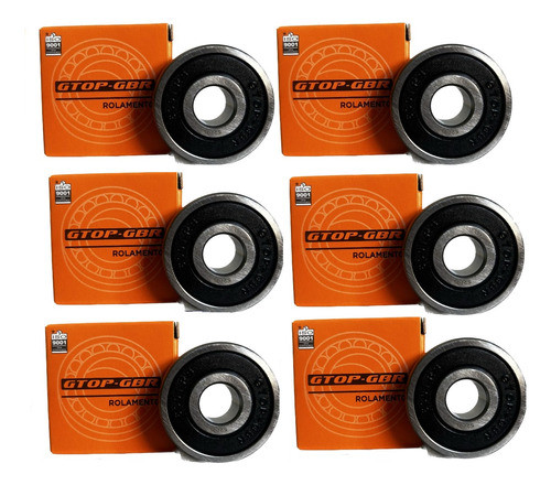 Kit De Rolamentos Roda Honda Cbx 250 Twister 2001 A 2008 6un 0