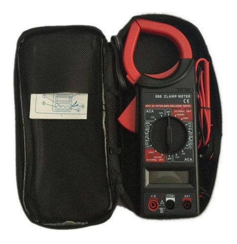 Pinza Amperometrica Digital Con Estuche Tester 0