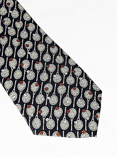 Corbata Seda Italiana Gateway Raquetas De Tenis 1