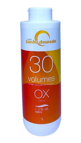 Ox 30 Volumes Lual Banho Dourado 1l Capilar Essência 1