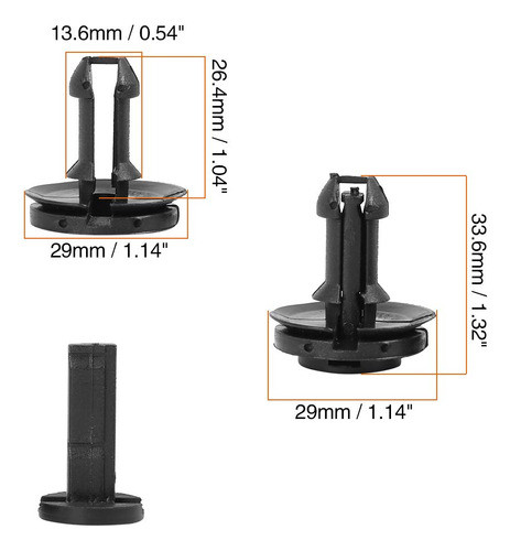 X Autohaux Clips Retenedores De Deflector De Aire De Paracho 1