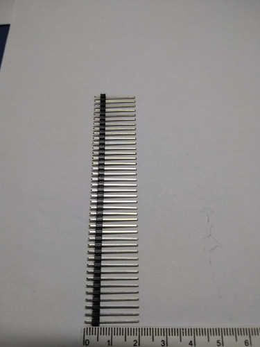 100 Peças -  Barra De Pinos 1x40x20 180 Graus 2.54 Mm 1 Lado 1