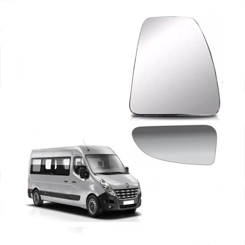 Lente Retrovisor Renault Master Lado Esq Superior+inferior 0