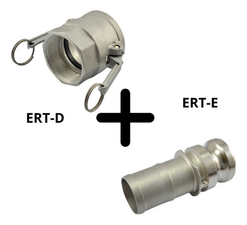 Conjunto Engate Rápido (1 Ert-d + 1 Ert-e) 2 Pol- Camlock 1