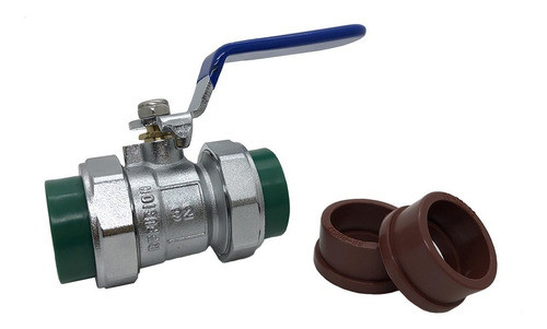 Valvula Esferica 32mm - 1  Fusion Paso Total Cuello Corto 0