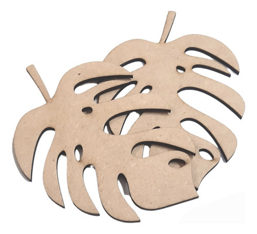 Hoja Tropical En Fibrofacil 25cm X 3u - Posa Platos, Deco 0