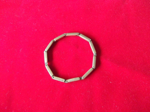 Pulsera Antigua Articulada, En Bronce Macizo 1