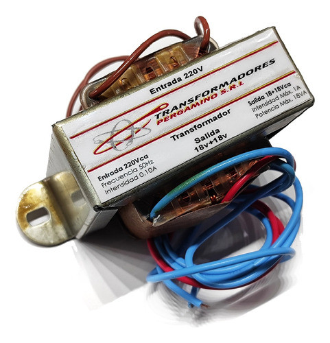 Transformador 220v A 18+18v 1 Amp Potencia 18va 0