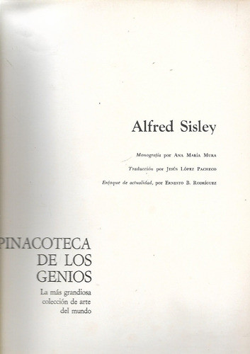 Sisley -  Pinacoteca De Los Genios - Arte 1