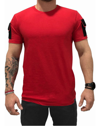 Camiseta Combat Masculina Aliança Militar - Vermelho 0