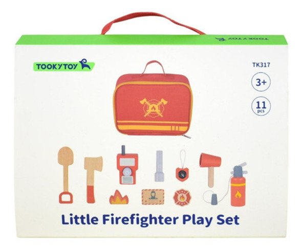 Valija De Bombero - Set De Juguete De Madera 0