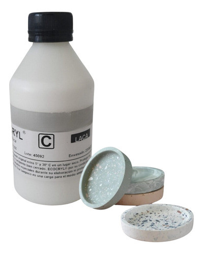 Kit Completo Resina Acrílica Ecocryl 700gr + Pigmento + Laca 1