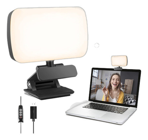 Luz Para Videollamada O Videoconferencia C Clip Para Laptop 0