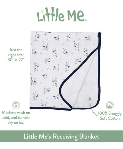 Manta De Cachorros Lindos De Little Me Baby Boys, Estampado 1