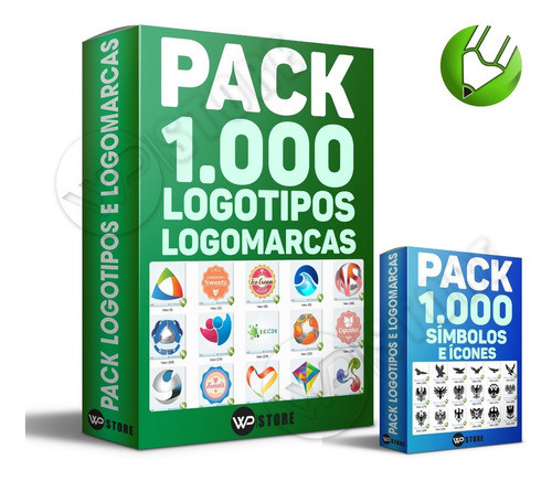 Super Pack 1.000 Logotipos Logomarca Vetor Cdr Corel Bônus Fontes 0