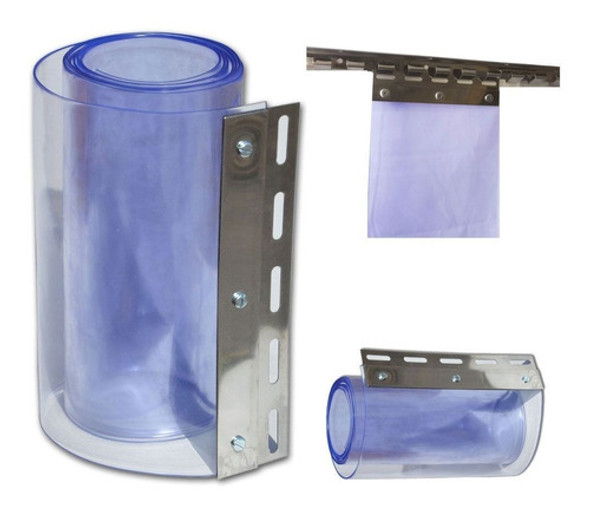 Cortina Pvc Polar Para Camara Fria 2,20 X 1,20 Sobreposta 0