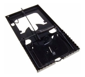 Trampa De Rata Metal Pintada De Negro 0