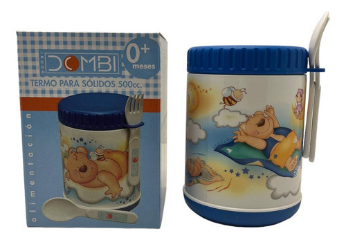 Termo Alimentos Bebés Tupper Térmico Viajes Cubiertos Osito 1