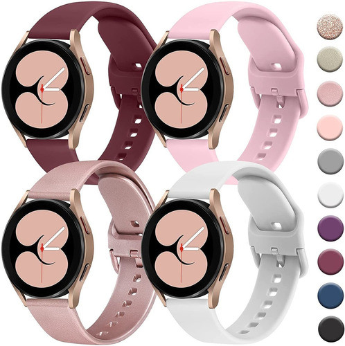 Mallas De Repuesto  Samsung Galaxy Watch 4 Pack 4 Colores 0