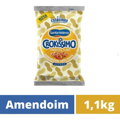 Kit 2 Pacotes De Amendoim Pimenta Suave 1,010kg-santa Helena 1