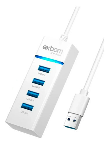 Hub Usb 3.0 4 Portas 9 Pinos Extensor Pc Hd Mouse Teclado 0