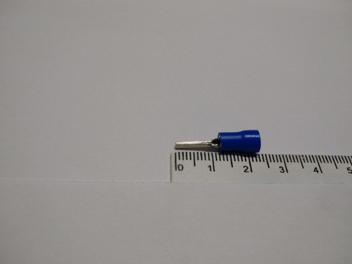 100 X Terminal Pino Isolado 1,5 A 2,5mm²  Ptv2-12 Azul 1