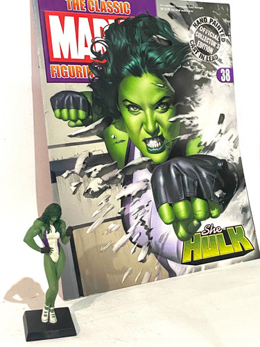 Eaglemoss Marvel She Hulk #38 Plomo Importado + Revista 0