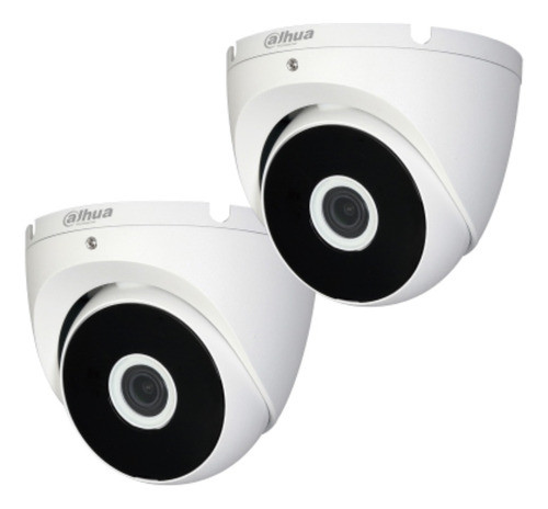 Combo X2 Cámaras Hdcvi Dahua Domo T2a21 Metálica 1080p 2.8mm 0
