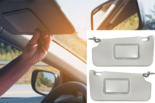 Quebra Sol Cinza 1° Linha Ford Fiesta Sedan 2010 Par 0