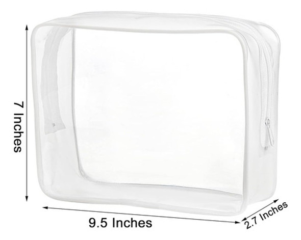Coloch 12 Pack Bolsa De Cosméticos De Plástico Transparente, 1