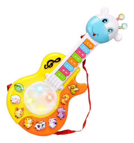 Guitarra Con Luz Y Música Para Bebés Y Niños Girafa 0