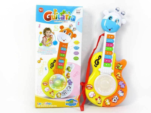 Guitarra Con Luz Y Música Para Bebés Y Niños Girafa 1