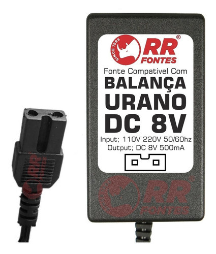 Fonte Carregador Para Balança Urano Pop Z Ou Pop S Bivolt 0