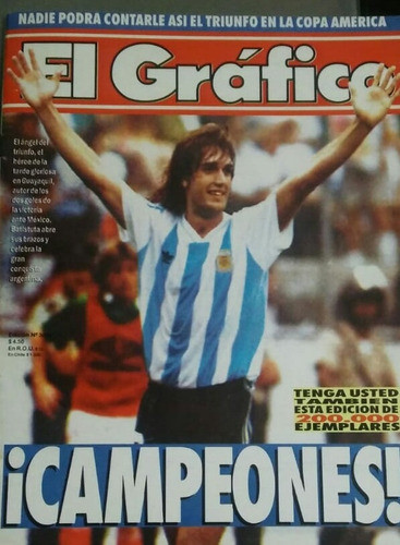 El Grafico 3848. Argentina Campeon De America 1993. 0