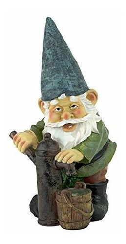 Design Toscano Garden Gnome Statue Bomba De Agua Pete Garden 0