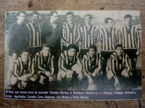 Recorte All Boys Temporada 1964 0