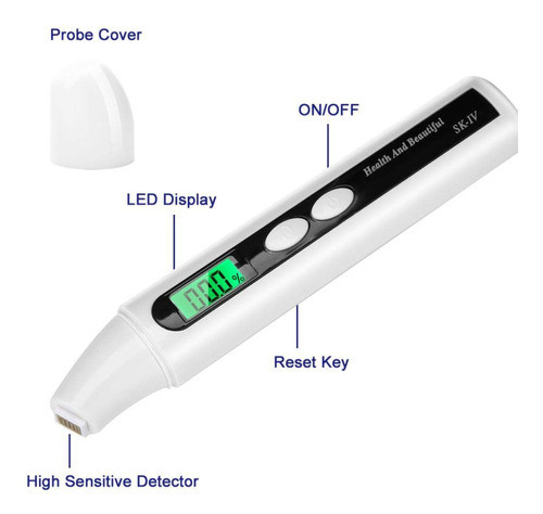 Medidor Digital De Hidratacion De La Piel Sensor 1