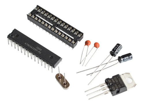 Kit  Standalone Atmega328p-pu Cristal Cap R.tensão 0