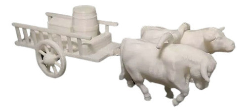 Carreta De Provisiones Romana, Escala 1/32, Color Blanco 0