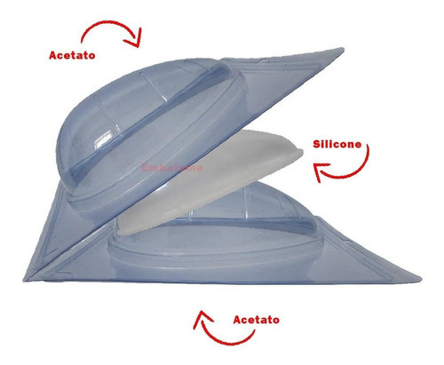 2 Forma De Silicone Para Ovo De Páscoa Liso 500g Chocolate 1