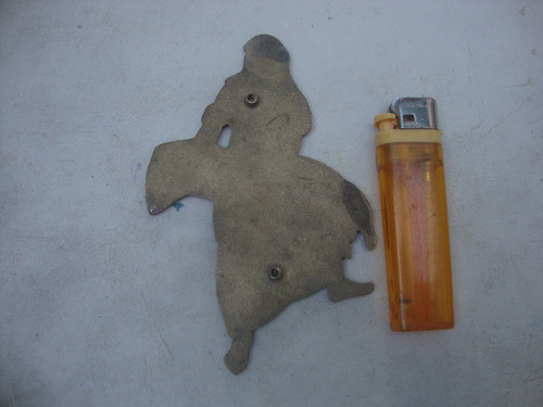 Antiguo Aplique De Bronce Recolector Maiz 7,1 X 10,4 X 7mm 1