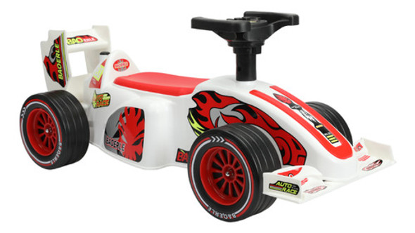 Carrinho Rolimã Infantil Branco Menino Menina  Volante Kart 0