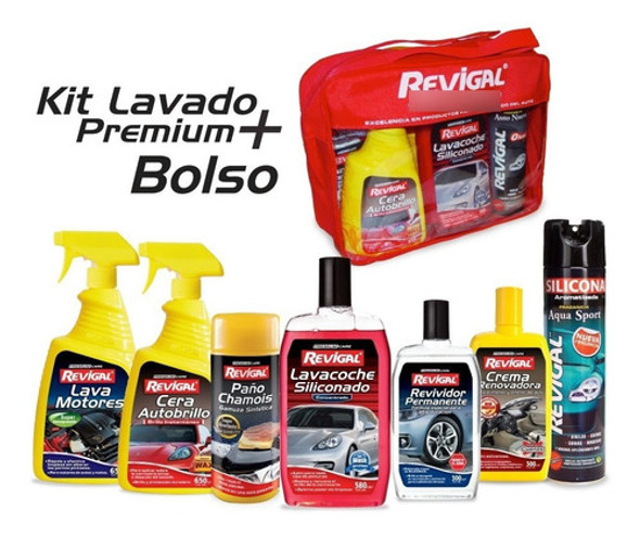 Kit De Productos De Lavado Y Limpieza Para Autos Revigal 1