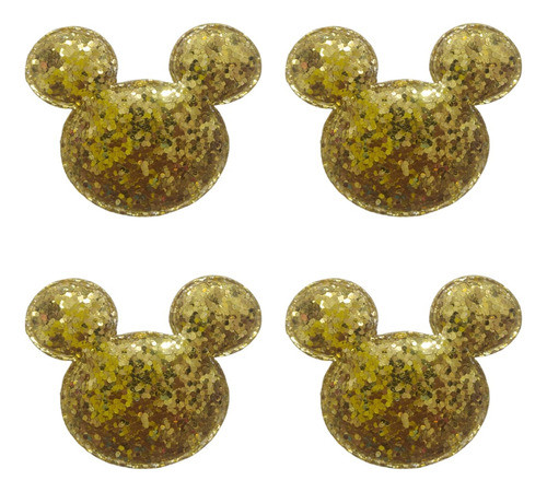 Aplique Parche Termoadhesivo Almohadit Mickey Mouse Glitter 0
